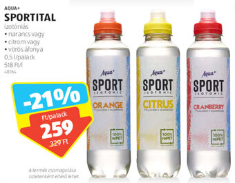 ALDI AQUA+ SPORTITAL 0,5 l ajánlat