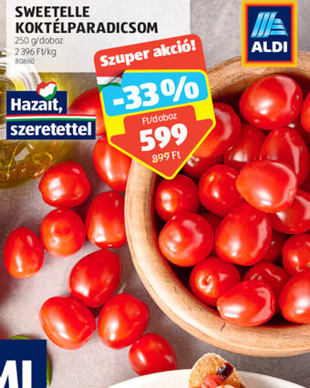 ALDI SWEETELLE KOKTÉLPARADICSOM 250 g ajánlat