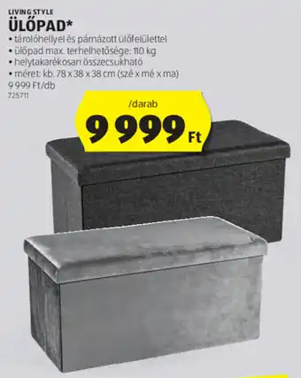 ALDI LIVING STYLE ÜLŐPAD 1 db ajánlat