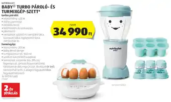 NUTRIBULLET BABY TURBO PÁROLÓ- ÉS TURMIXGÉP-SZETT