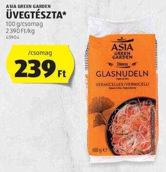 ALDI ASIA GREEN GARDEN ÜVEGTÉSZTA 100 g ajánlat