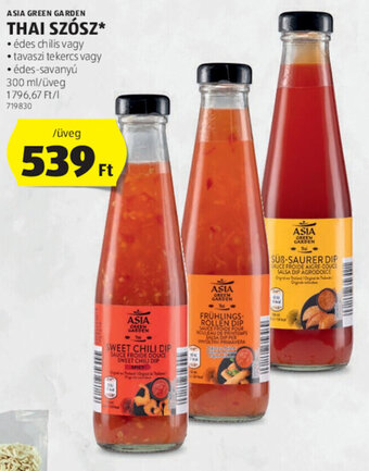 ALDI ASIA GREEN GARDEN THAI SZÓSZ 300 ml ajánlat