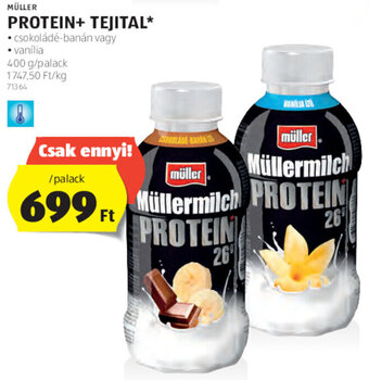 ALDI MÜLLER PROTEIN+ TEJITAL 400 g ajánlat
