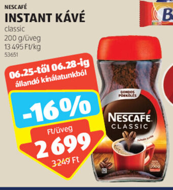 ALDI NESCAFÉ INSTANT KÁVÉ 200 g ajánlat