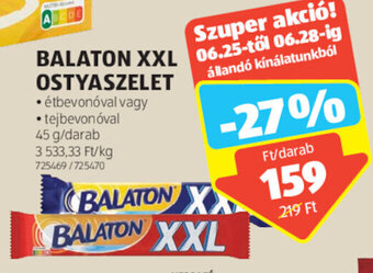 ALDI BALATON XXL OSTYASZELET 45 g ajánlat