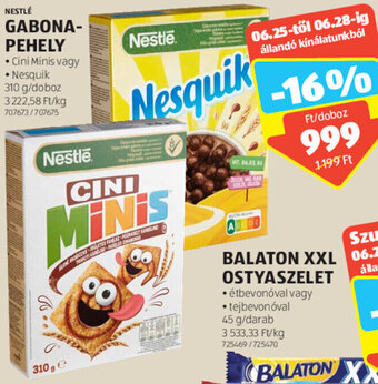 ALDI NESTLÉ GABONA-PEHELY 310 g ajánlat
