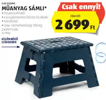 ALDI EASYHOME MŰANYAG SÁMLI 1 db ajánlat