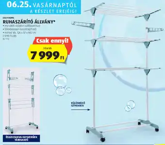 EASYHOME RUHASZÁRÍTÓ ÁLLVÁNY 1 db