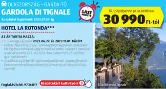 ALDI OLASZORSZÁG - GARDA-TÓ GARDOLA DI TIGNALE ajánlat