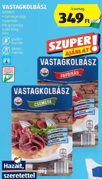 ALDI VASTAGKOLBÁSZ 100 g ajánlat