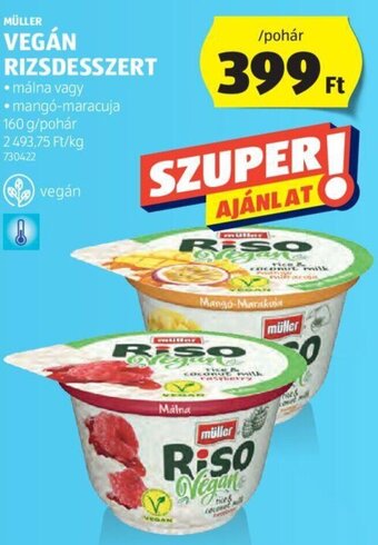 ALDI MÜLLER VEGÁN RIZSDESSZERT 160 g ajánlat