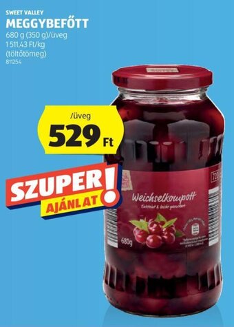 SWEET VALLEY MEGGYBEFŐTT 680 g