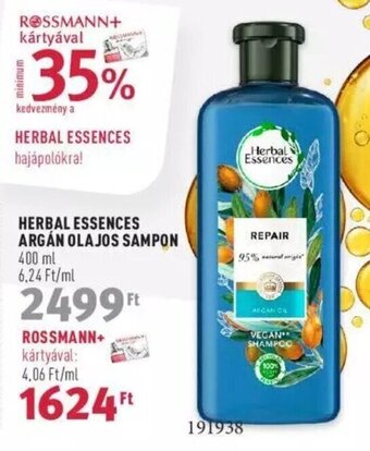 Rossmann HERBAL ESSENCES ARGÁN OLAJOS SAMPON 400 ml ajánlat