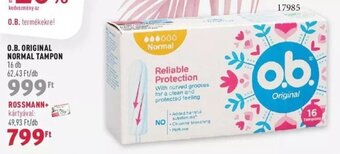 Rossmann O.B. ORIGINAL NORMAL TAMPON 16 db ajánlat