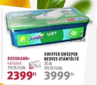 Rossmann SWIFFER SWEEPER NEDVES UTÁNTÖLTŐ 20 db ajánlat