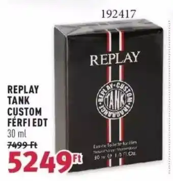 REPLAY TANK CUSTOM FÉRFIEDT EDT 30 ml