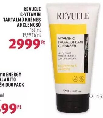 Rossmann REVUELE C-VITAMIN TARTALMÚ KRÉMES ARCLEMOSÓ 150 ml ajánlat