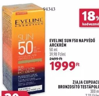 Rossmann EVELINE SUN F50 NAPVÉDŐ ARCKRÉM 50 ml ajánlat