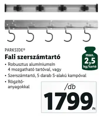 Lidl PARKSIDE Fali szerszámtartó 1 db ajánlat
