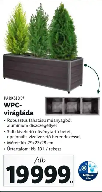 Lidl PARKSIDE WPC-virágláda 1 db ajánlat
