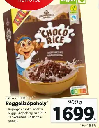 Lidl CROWNFIELD Reggelizőpehely 900 g ajánlat