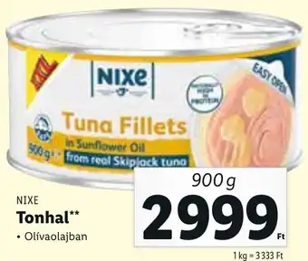 Lidl NIXE Tonhal 900 g ajánlat