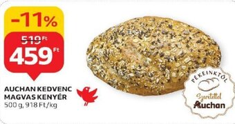 Auchan AUCHAN KEDVENC MAGVAS KENYÉR 500 g ajánlat