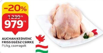 Auchan AUCHAN KEDVENC FRISS EGÉSZ CSIRKE 1 kg ajánlat