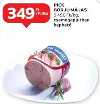 Auchan PICK BORJÚ MÁJAS 10 dkg ajánlat