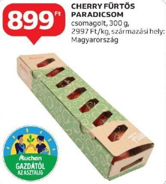 Auchan CHERRY FÜRTÖS PARADICSOM 300 g ajánlat