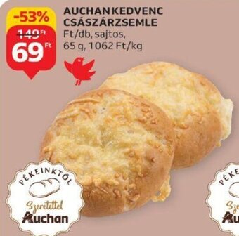 Auchan AUCHAN KEDVENC CSÁSZÁRZSEMLE 65 g ajánlat