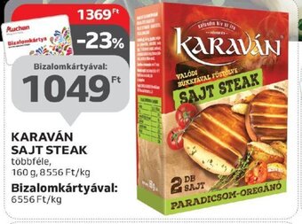 Auchan KARAVÁN SAJT STEAK 160 g ajánlat