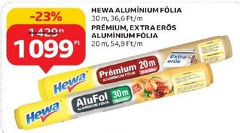 HEWA ALUMÍNIUM FÓLIA stb. 20 / 30 m