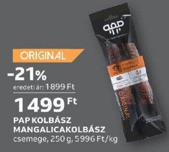 Auchan PAP KOLBÁSZ MANGALICAKOLBÁSZ 250 g ajánlat