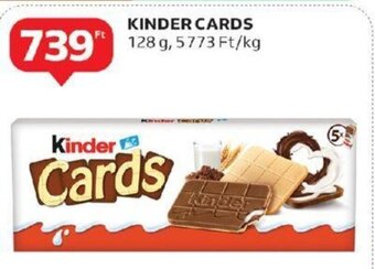 Auchan KINDER CARDS 128 g ajánlat