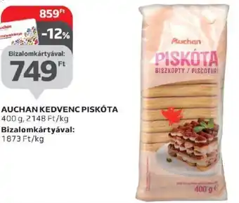 Auchan AUCHAN KEDVENC PISKÓTA 400 g ajánlat