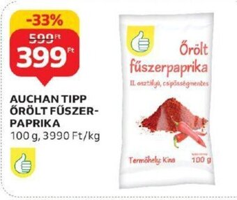 Auchan AUCHAN TIPP ŐRÖLT FŰSZER-PAPRIKA 100 g ajánlat