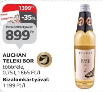 Auchan AUCHAN TELEKI BOR 0,75 l ajánlat