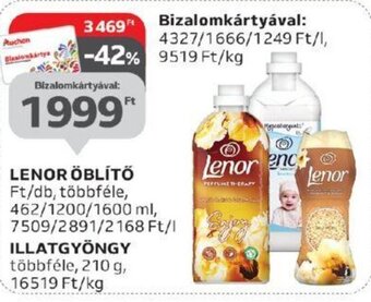 Auchan LENOR ÖBLÍTŐ 462 - 1600 ml / 210 g ajánlat