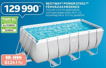 Auchan BESTWAY POWER STEEL FÉMVÁZAS MEDENCE 1 db ajánlat