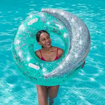 Eredeti Ajándékok Bestway csillogós úszógumi háttámlával 117 cm ajánlat