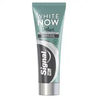 Rossmann Signal white now detox mineral clay activated charcoal fogkrém - 75 ml ajánlat