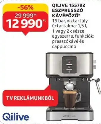 Auchan QILIVE 155792 ESZPRESSZÓ KÁVÉFŐZŐ 1 db ajánlat