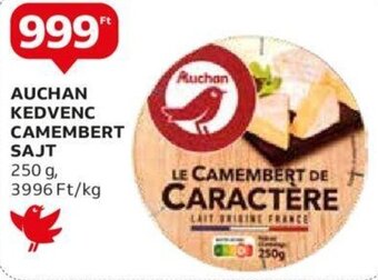 Auchan AUCHAN KEDVENC CAMEMBERT SAJT 250 g ajánlat
