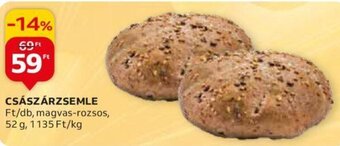 Auchan CSÁSZÁRZSEMLE 52 g ajánlat