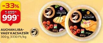 Auchan AUCHAN LIBA-VAGY KACSAZSÍR 300 g ajánlat