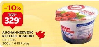 Auchan AUCHAN KEDVENC RÉTEGES JOGHURT 200 g ajánlat
