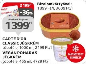 Auchan CARTE D'OR CLASSIC JÉGKRÉM stb. 1000 / 465 ml ajánlat