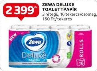 Auchan ZEWA DELUXE TOALETTPAPIR 16 tekercs ajánlat