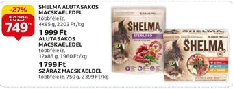 Auchan SHELMA ALUTASAKOS MACSKAELEDEL 4 x 85 g ajánlat